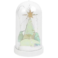 Dôme lumineux 10 LEDs pingouins et ours iridescent Ø11xH20cm-Gifi Online