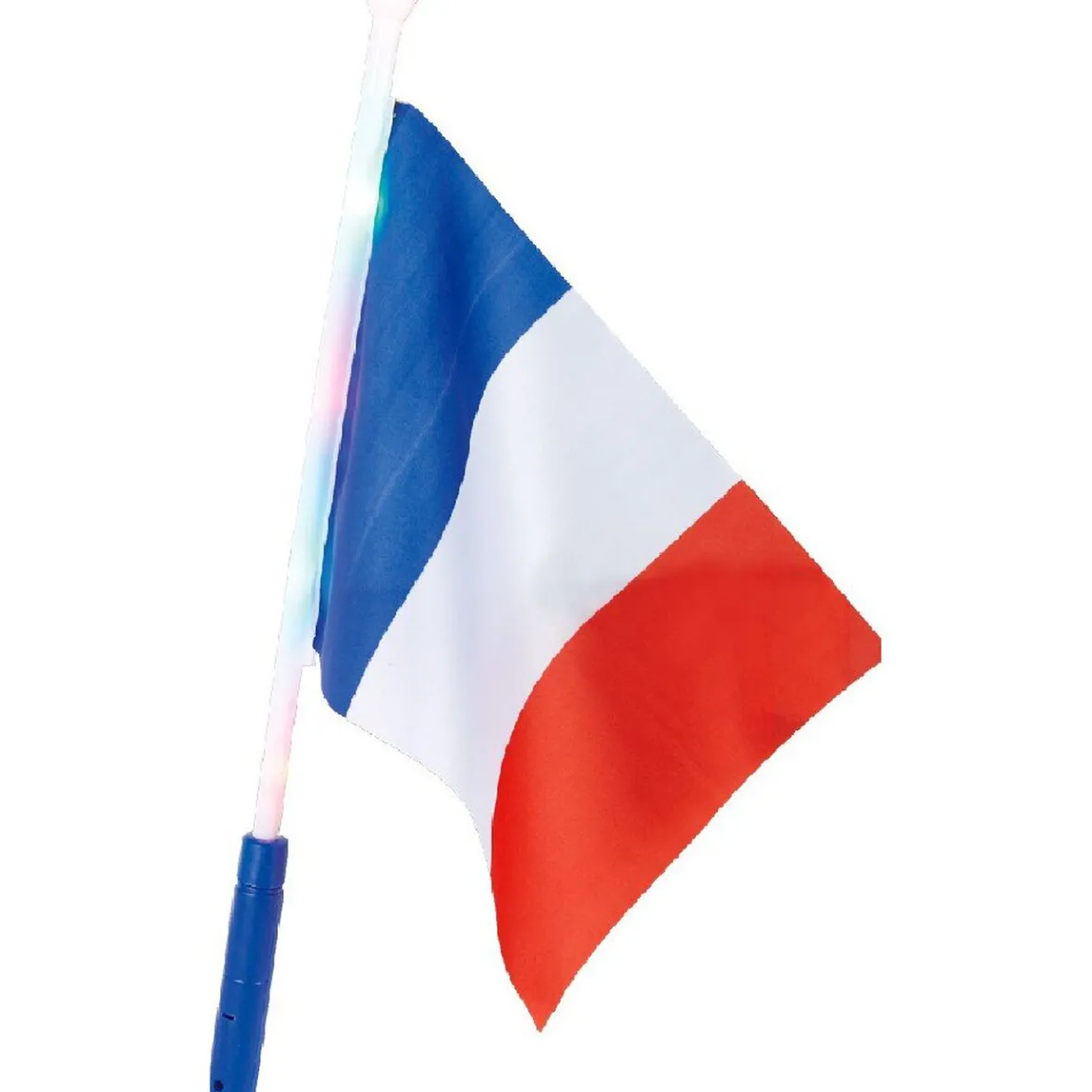 Drapeau avec embout lumineux supporter France-Gifi Best
