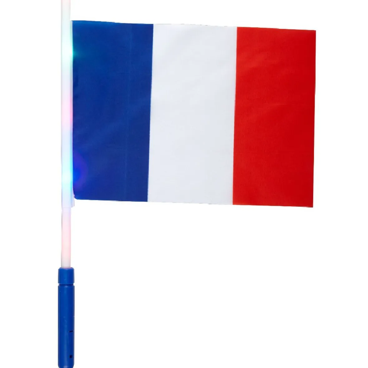 Drapeau avec embout lumineux supporter France-Gifi Discount