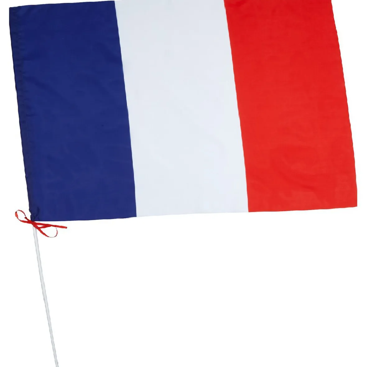 Drapeau France avec hampe en plastique-Gifi Discount