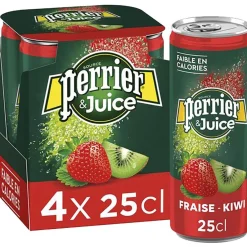 Eau gazeuse Perrier fraise kiwi - 4x25 cl-Gifi Hot