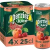 Eau gazeuse Perrier pêche cerise - 4x25 cl-Gifi Discount
