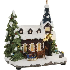 Eglise lumineuse résine-Gifi New