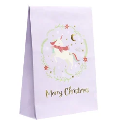 Enveloppe cadeau Noël enfant 6 pochettes 20x28cm licorne ou dinosaure-Gifi Clearance