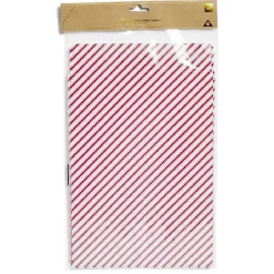Enveloppe cadeau papier Noël tradition rouge et blanc x6 - 20x8xH28cm-Gifi Online