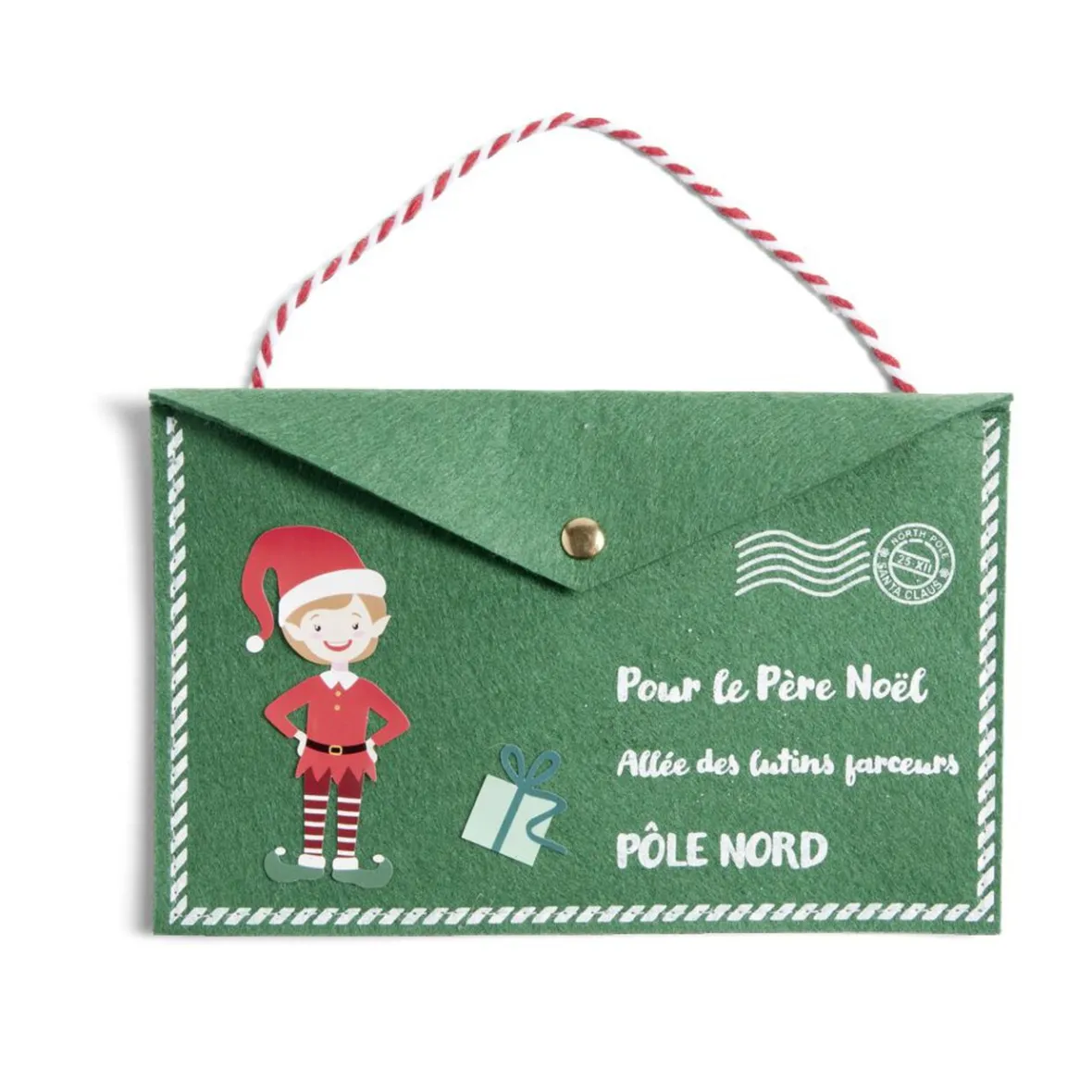 Enveloppe en feutrine pour le père Noël - 2 modèles-Gifi Best