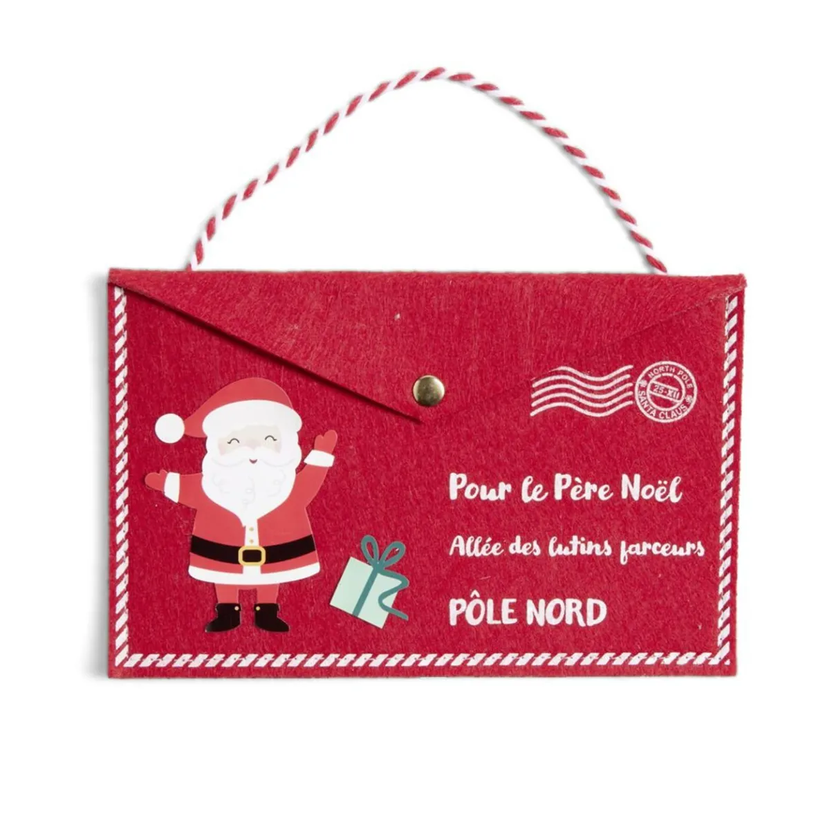 Enveloppe en feutrine pour le père Noël - 2 modèles-Gifi Best