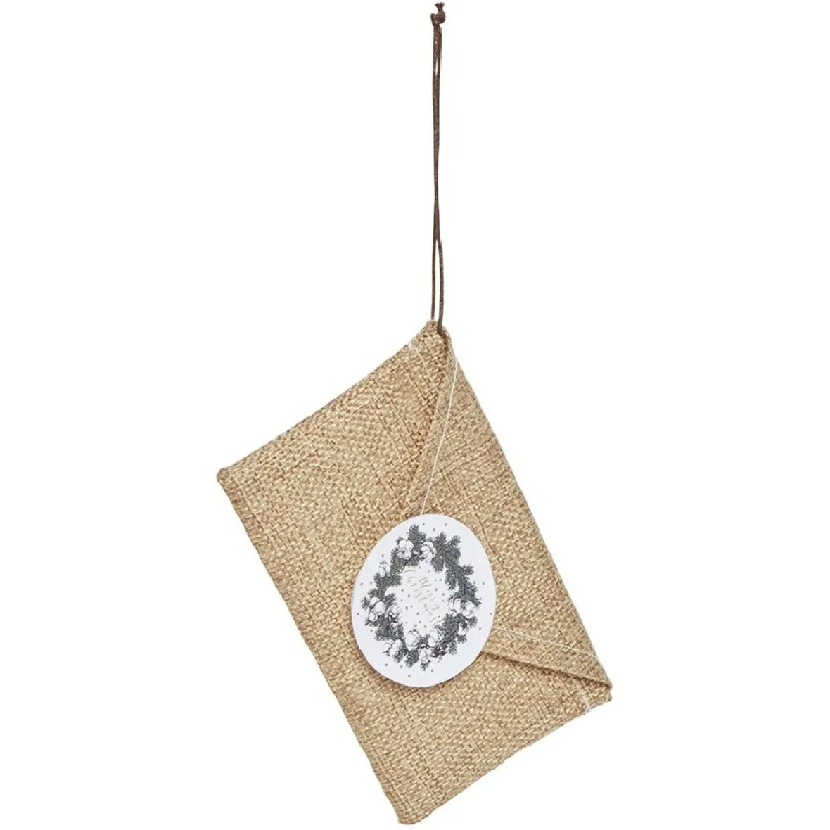 Enveloppe en jute à suspendre Noël-Gifi Sale
