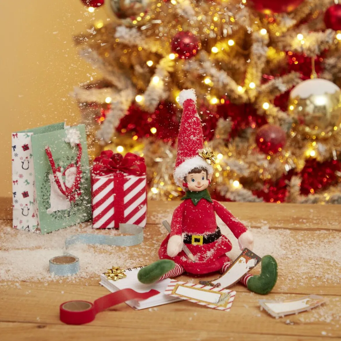 Etiquette cadeau autocollante Noël motif biscuit pain d'épices 4x8cm x10-Gifi Clearance