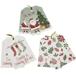 Etiquette cadeau motif Noël x6-Gifi Best