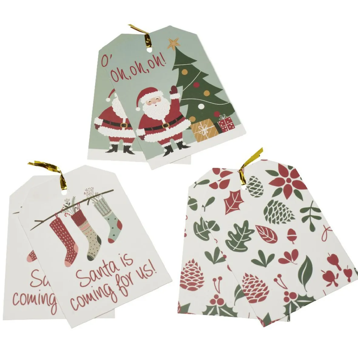 Etiquette cadeau motif Noël x6-Gifi Best