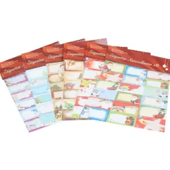 Etiquettes autocollantes de Noël X18-Gifi New