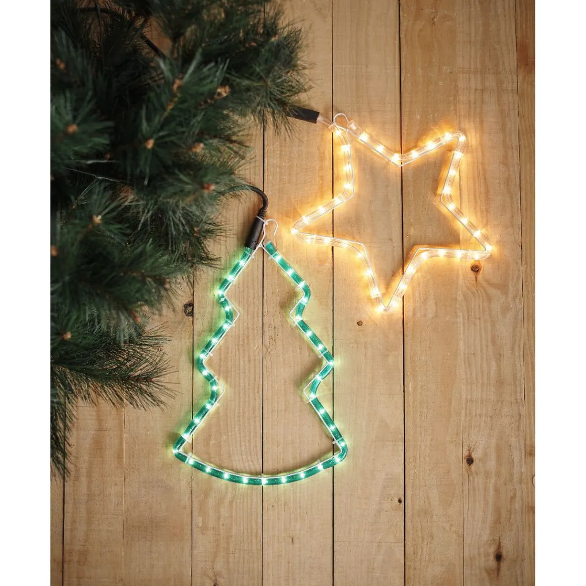 Etoile lumineuse tube blanc fixe-Gifi Best