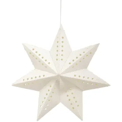 Etoile origami à suspendre blanc ø19 cm-Gifi