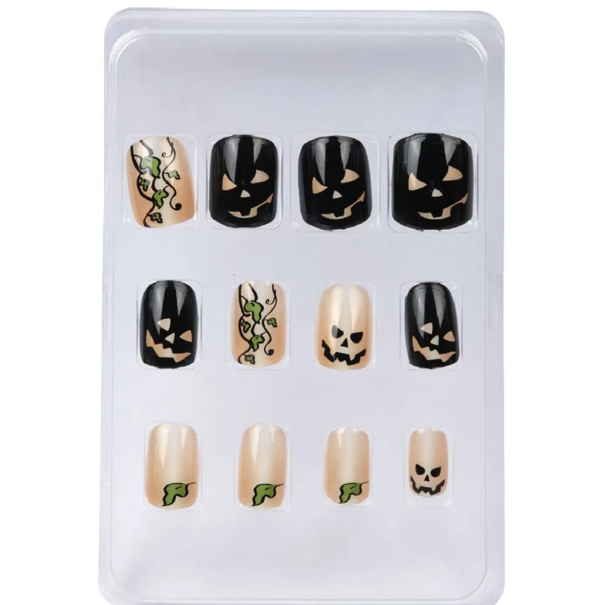 Faux ongles motif Halloween x12-Gifi Discount
