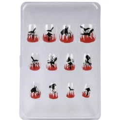 Faux ongles motif Halloween x12-Gifi Discount