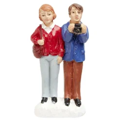 Figurine de Noël couple pour village miniature-Gifi New