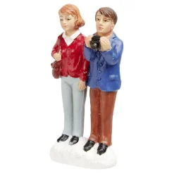 Figurine de Noël couple pour village miniature-Gifi New