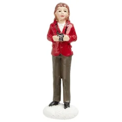 Figurine de Noël Femme pour village miniature-Gifi