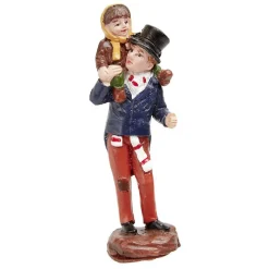 Figurine de Noël Homme avec enfant pour village miniature-Gifi Online
