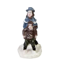 Figurine de Noël pour village miniature x9-Gifi Discount