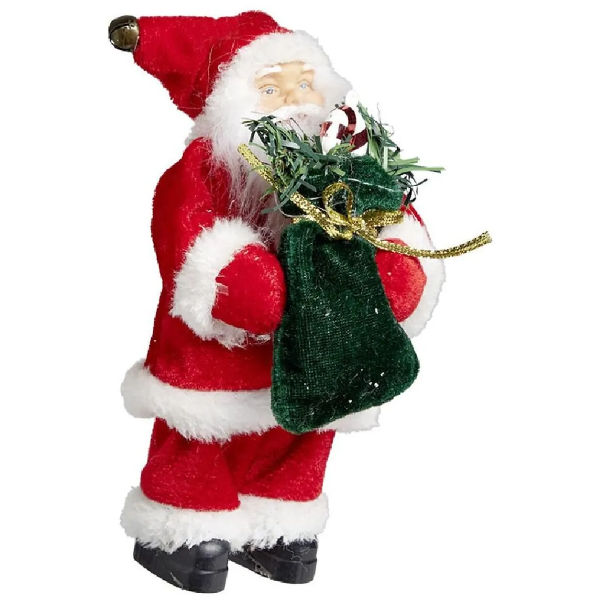 Figurine Père Noël avec cadeau H18cm-Gifi Online