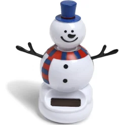 Figurine solaire Noël bonhomme de neige-Gifi Hot
