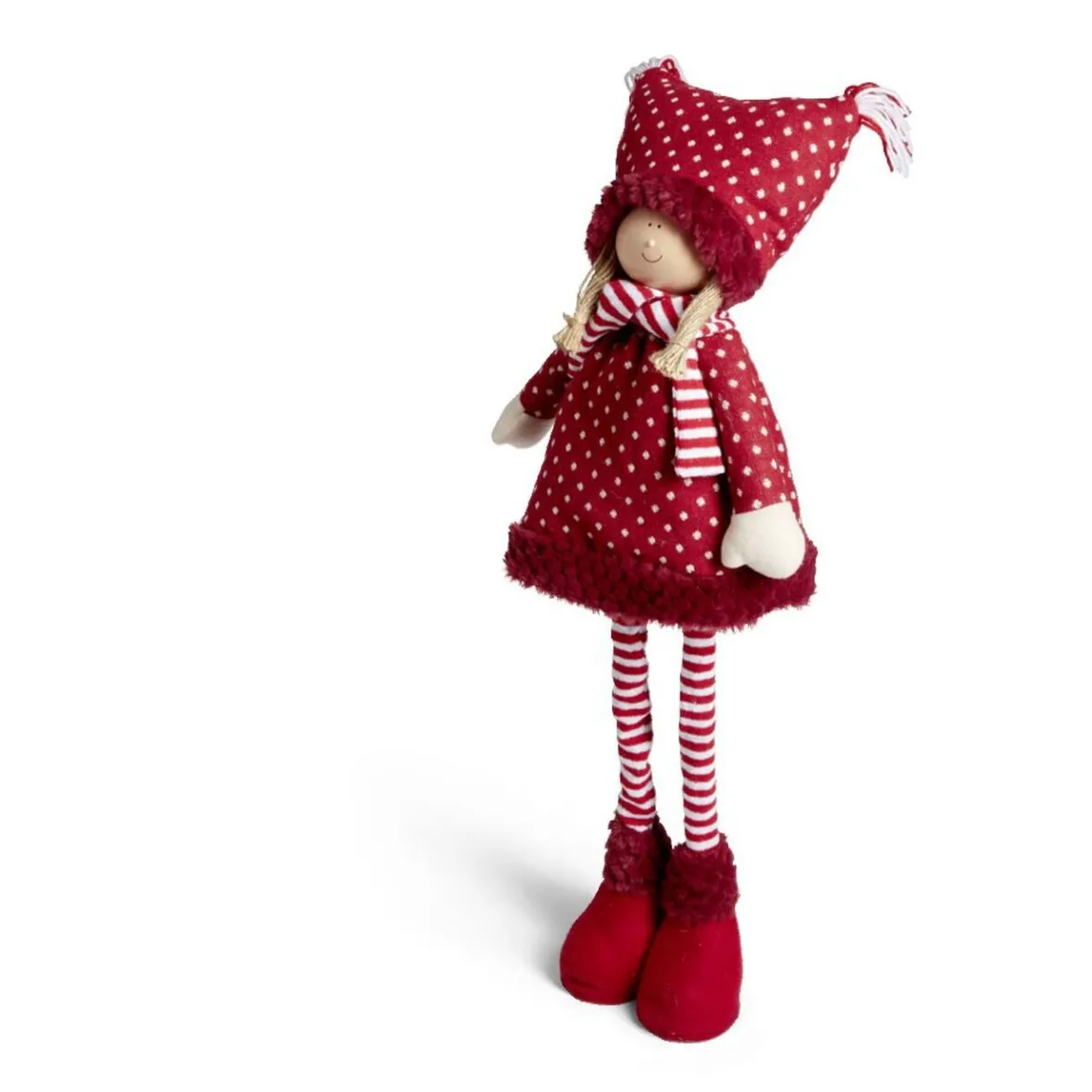 Fillette déco Noël avec jambes extensibles H70cm-Gifi Hot