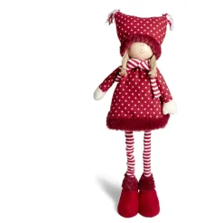 Fillette déco Noël avec jambes extensibles H70cm-Gifi Hot