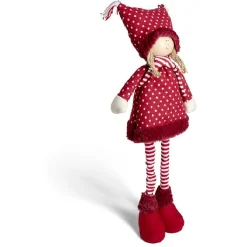 Fillette déco Noël avec jambes extensibles H70cm-Gifi Hot