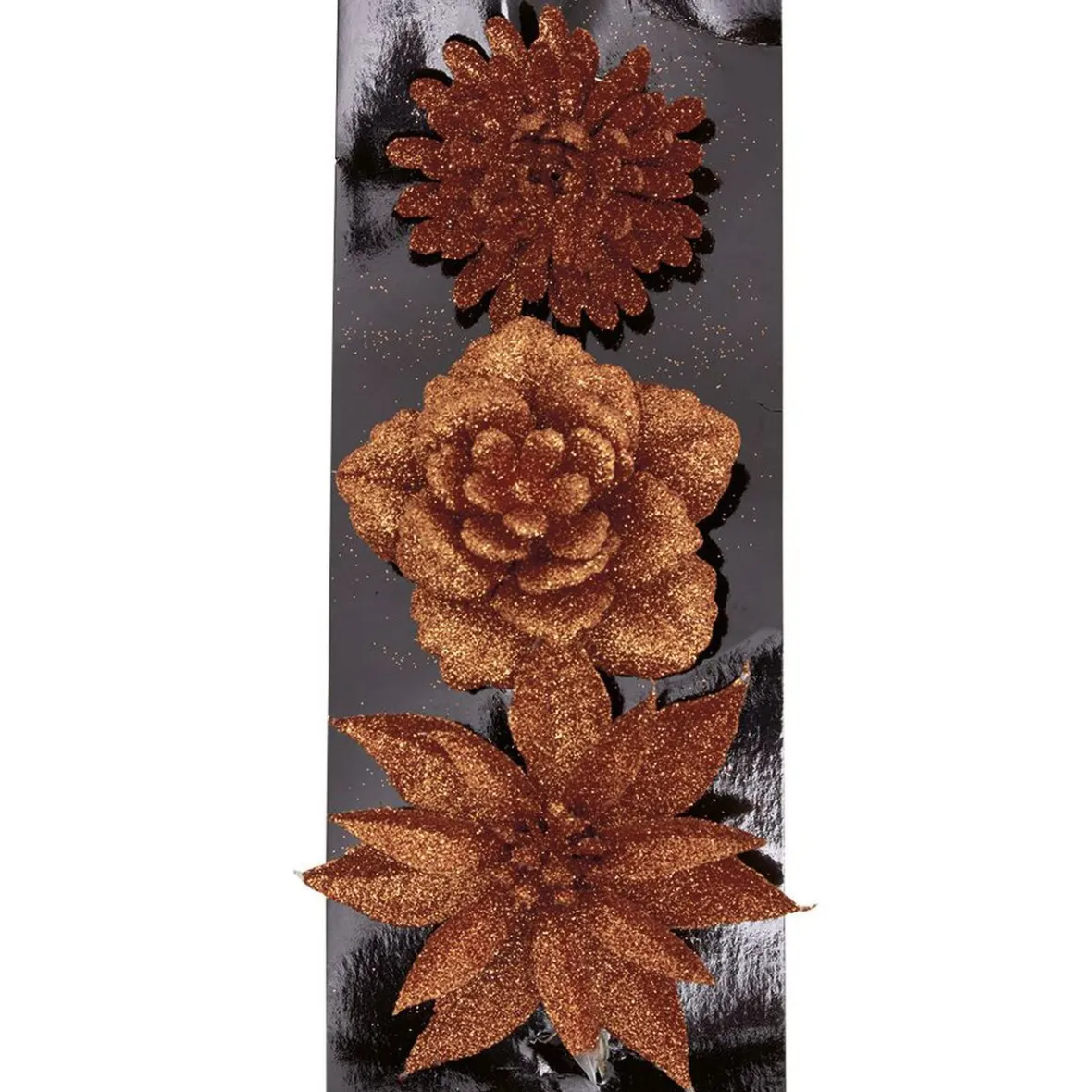 Fleur ambré à paillettes à suspendre x3-Gifi Clearance