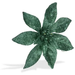 Fleur avec paillettes à clipser x 2 déco Noël-Gifi Best