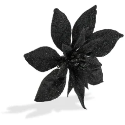 Fleur avec paillettes à clipser x 2 déco Noël-Gifi Best