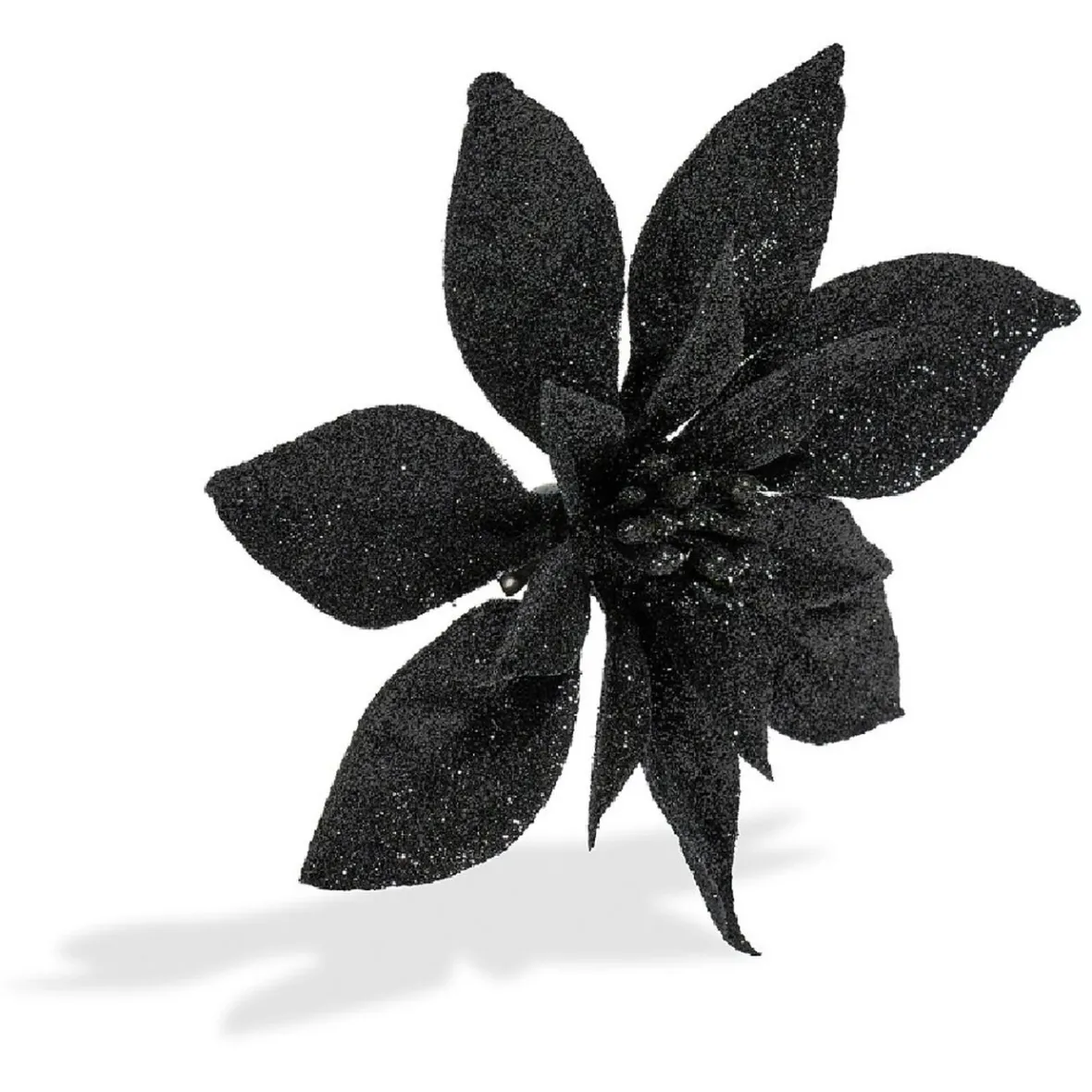 Fleur avec paillettes à clipser x 2 déco Noël-Gifi Best