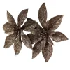 Fleur de Noël Poinsettia marron Noël x2-Gifi Clearance