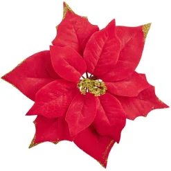 Fleur poinsettia à suspendre rouge Ø22cm-Gifi Best