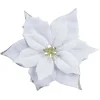 Fleur poinsettia à suspendre blanche Ø22cm-Gifi Outlet