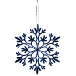 Flocon à suspendre brillant bleu ou blanc Ø10cm-Gifi Hot