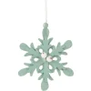 Flocon de neige à suspendre vert-Gifi