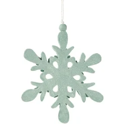 Flocon de neige à suspendre vert-Gifi