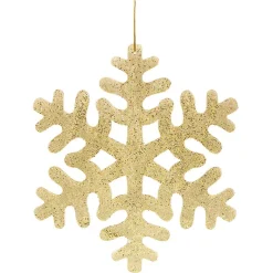 Flocon de neige finition paillettes dorées-Gifi Outlet