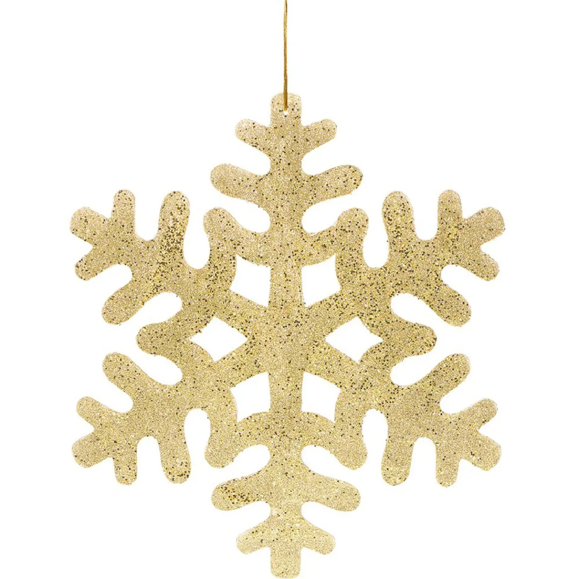 Flocon de neige finition paillettes dorées-Gifi Outlet