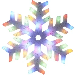 Flocon lumineux multicolore blanc-Gifi Online