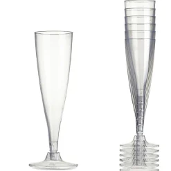 Flûte à champagne transparente réutilisable 11,5 cl x12-Gifi Outlet