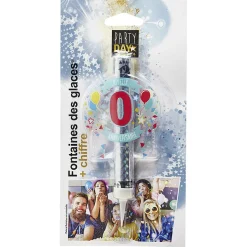 Fontaine de glace feu d'artifice bouteille chiffre 0-Gifi New