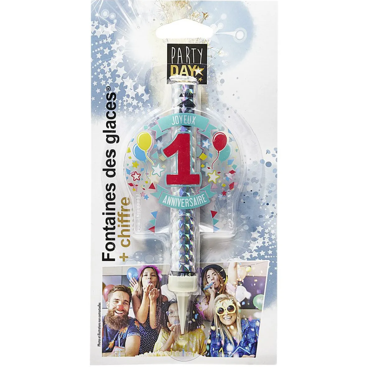 Fontaine de glace feu d'artifice bouteille chiffre 1-Gifi Best