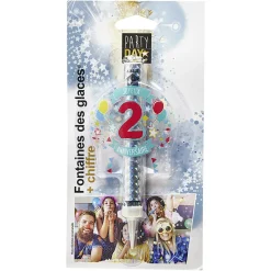 Fontaine de glace feu d'artifice bouteille chiffre 2-Gifi Best