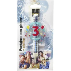 Fontaine de glace feu d'artifice bouteille chiffre 3-Gifi Clearance