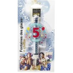 Fontaine de glace feu d'artifice bouteille chiffre 5-Gifi Clearance