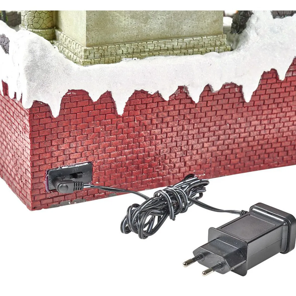 Fête foraine lumineuse animée musicale 58LED carrousel village de Noël-Gifi Online